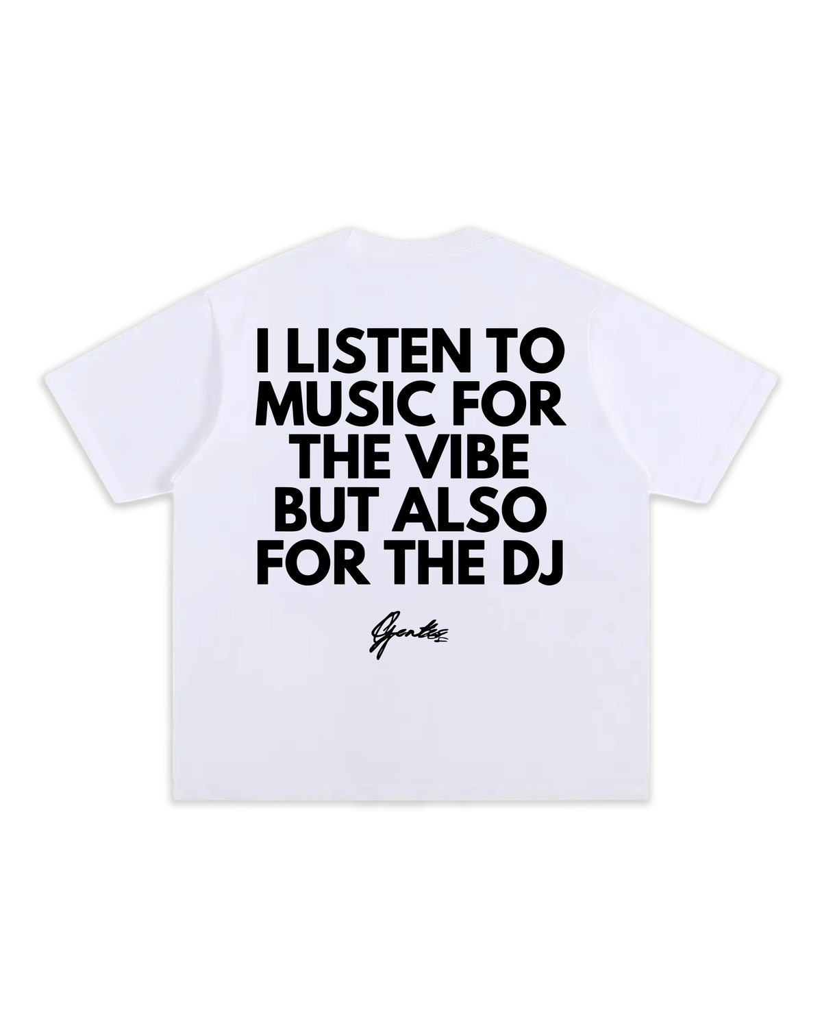 T-shirt Oversize épais aux manches mi-longues. Design DJ Inversé. Vue de dos