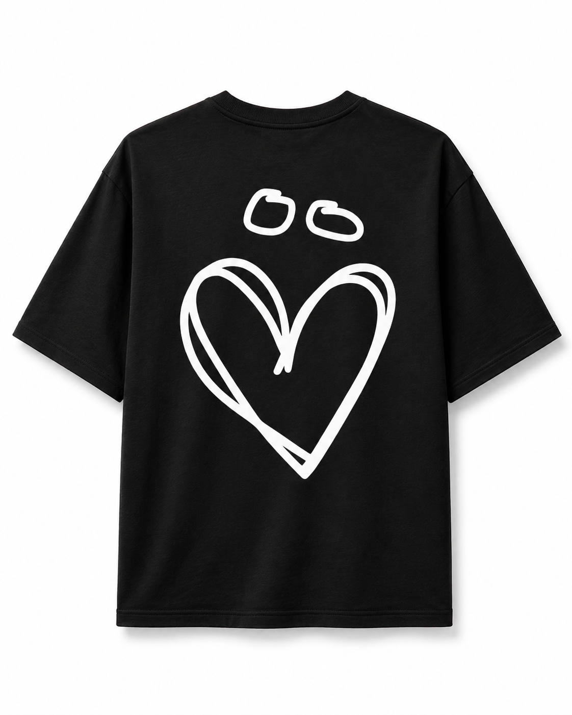 T-shirt Oversize épais aux manches mi-longues. Gentes et Joly. Vue de dos