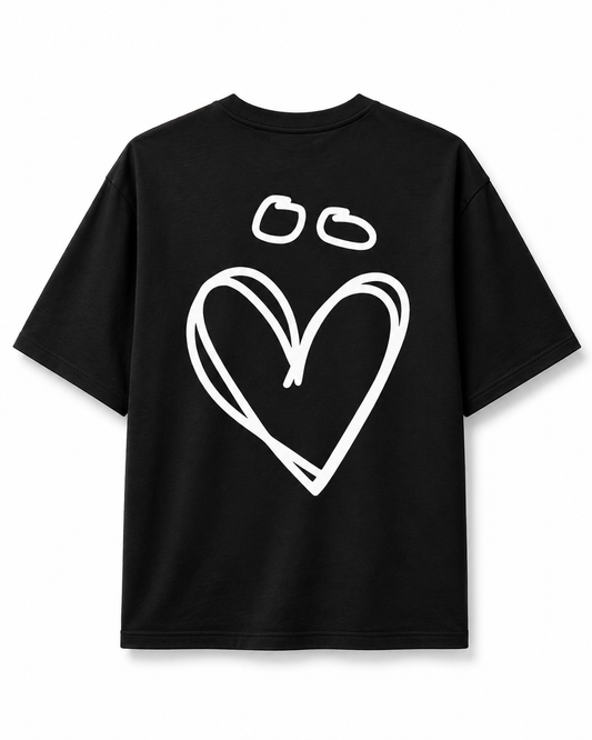 T-shirt Oversize épais aux manches mi-longues. Gentes et Joly. Vue de dos