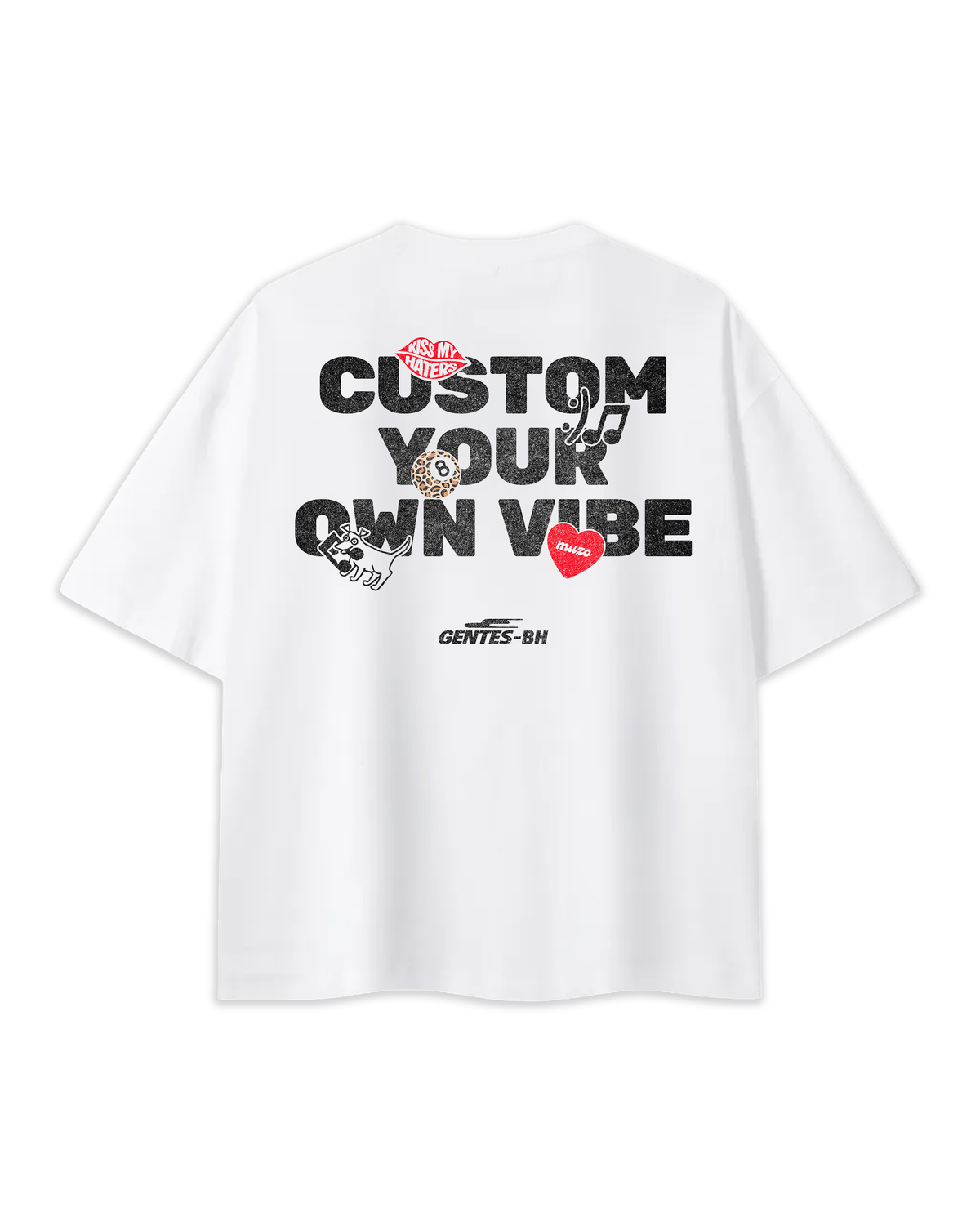 T-shirt Gentes-bh, design gentes revisité pour Saint Barthélémy, t-shirt premium.
Logo noir délavé dans le dos
