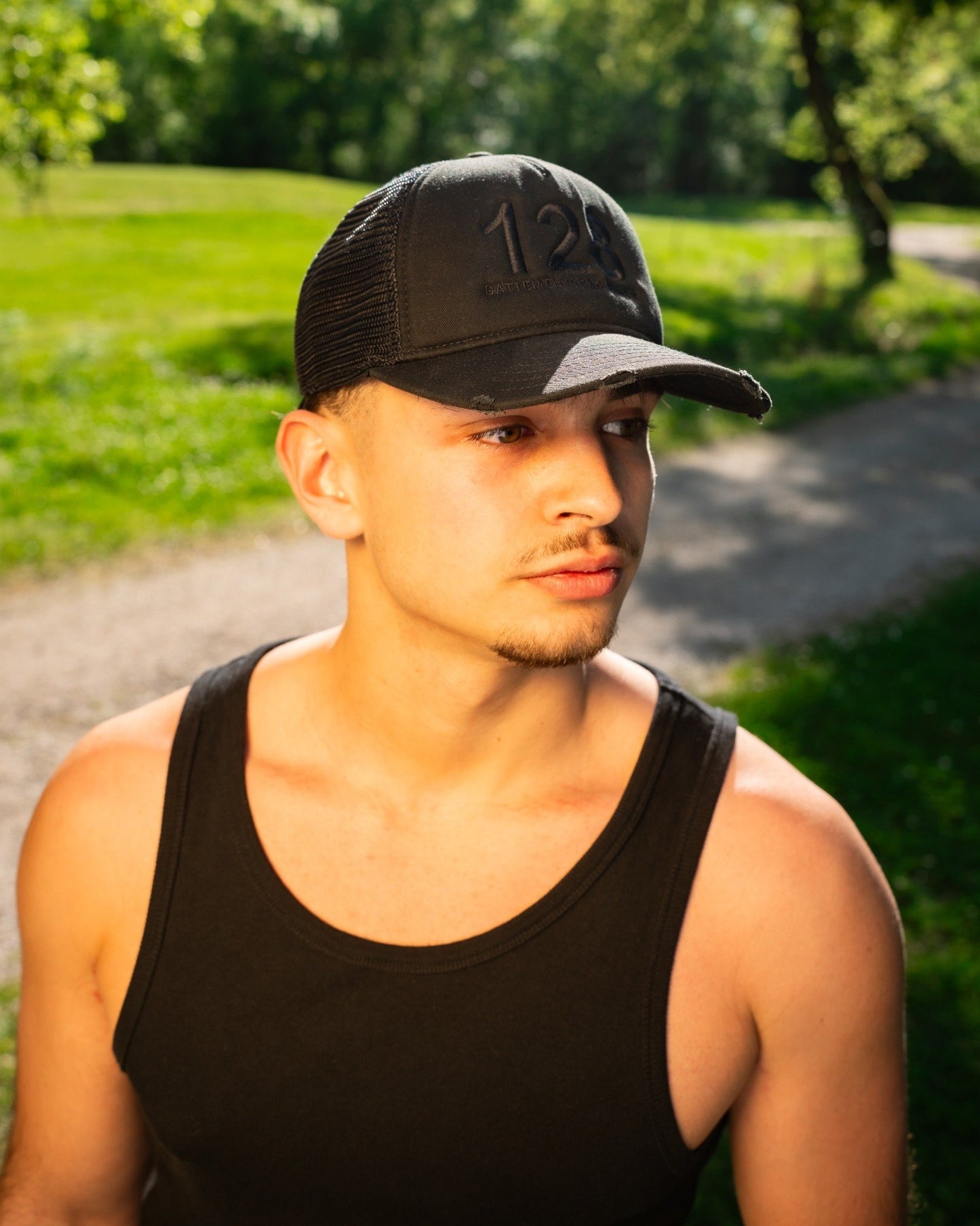 Casquette 128 battements par minute de 3/4 face
