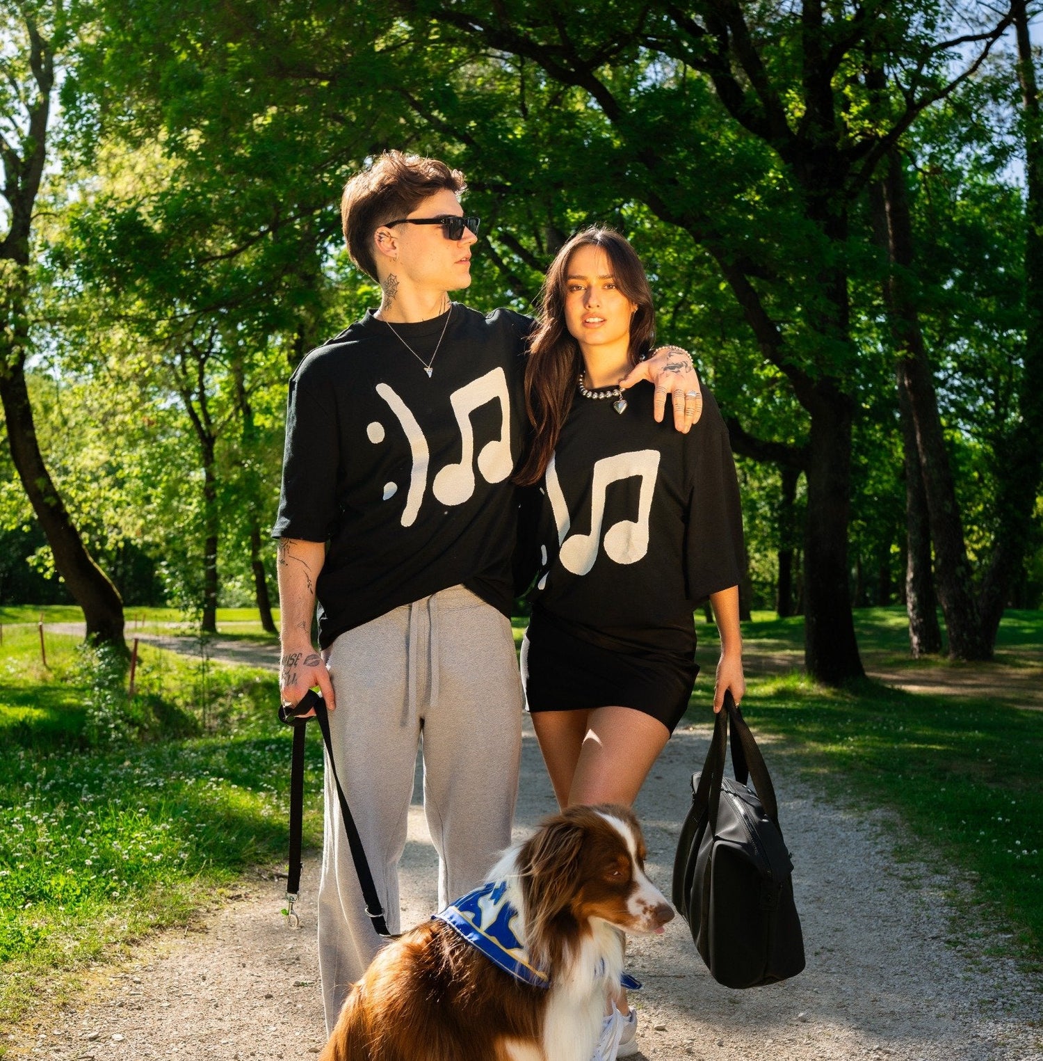 Raphael Palmeer et Louanne Veccchia se baladent en amoureux avec les t-shirts gentes for DJ