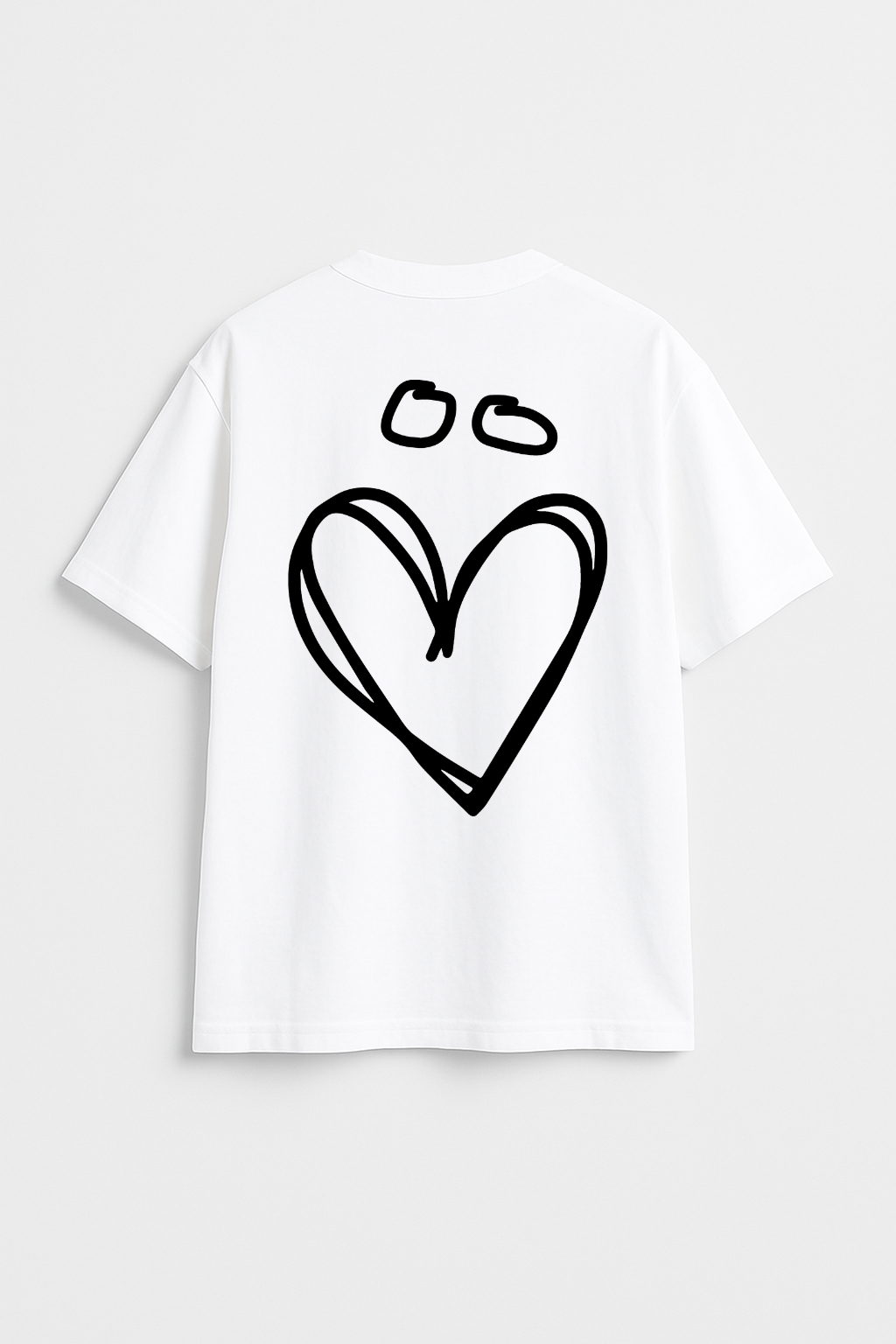 T-shirt Oversize épais aux manches mi-longues. Gentes et Joly. Vue de dos