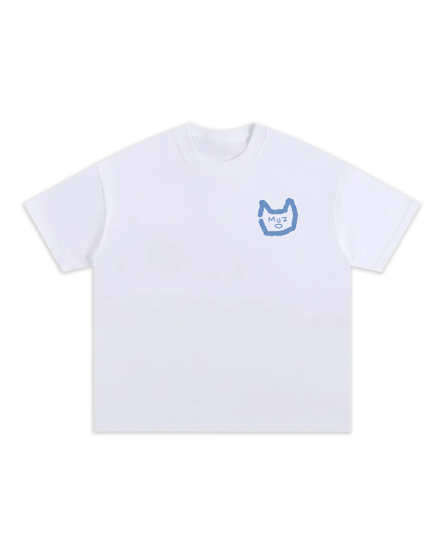 T-shirt GENTES Oversize épais aux manches mi-longues en collaboration avec la marque Muzo.
Logo MUZO Face délavé bleu