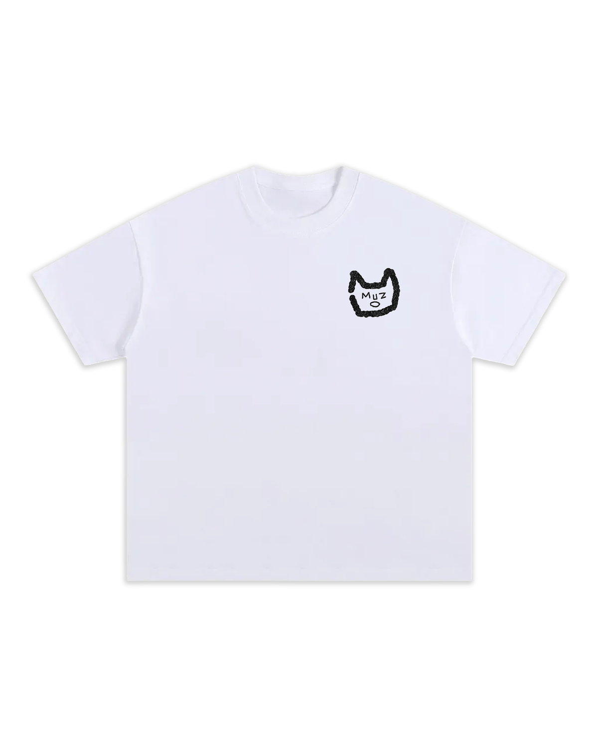 T-shirt GENTES Oversize épais aux manches mi-longues en collaboration avec la marque Muzo.
Logo MUZO Face délavé noir