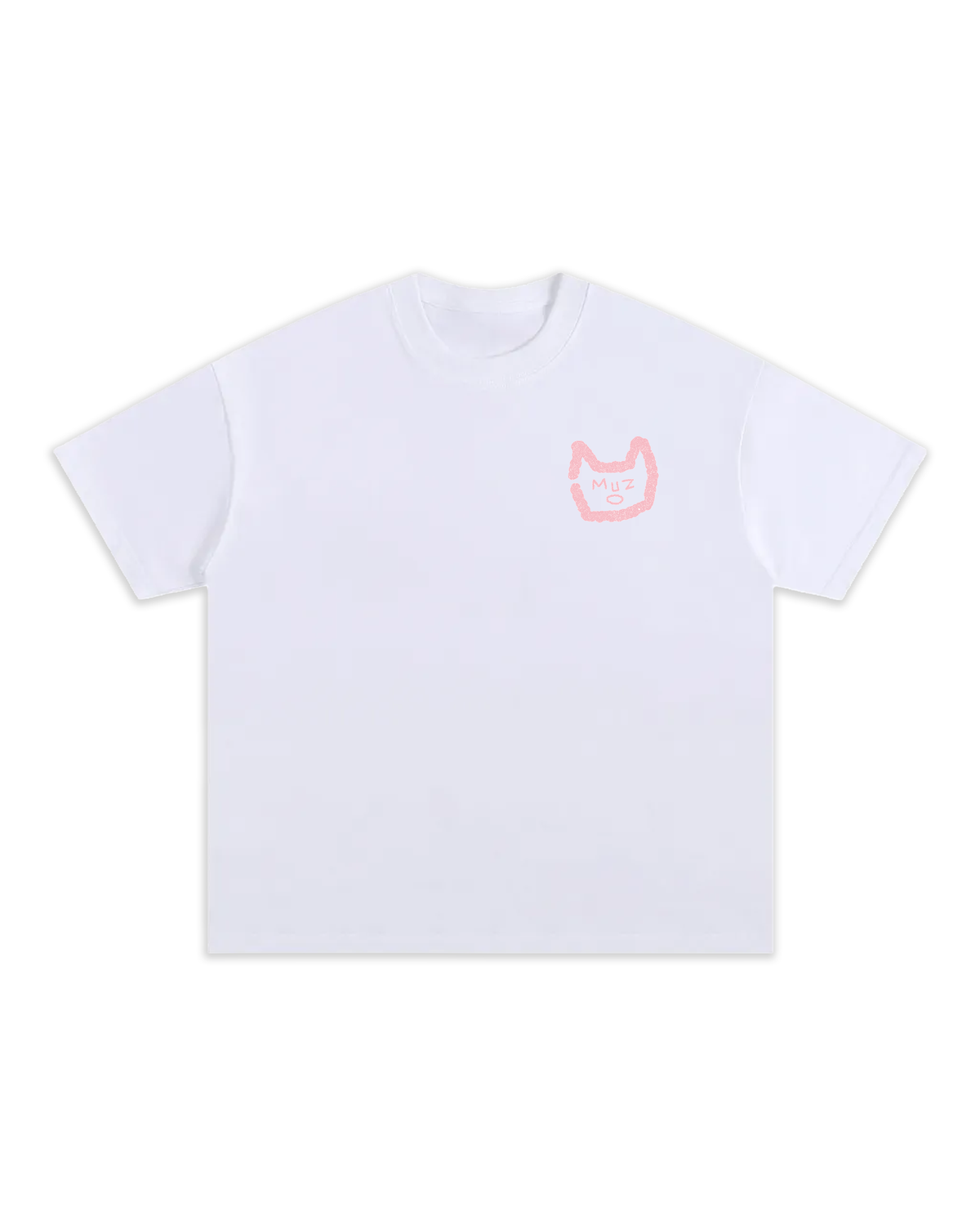 T-shirt GENTES Oversize épais aux manches mi-longues en collaboration avec la marque Muzo.
Logo MUZO Face délavé rose