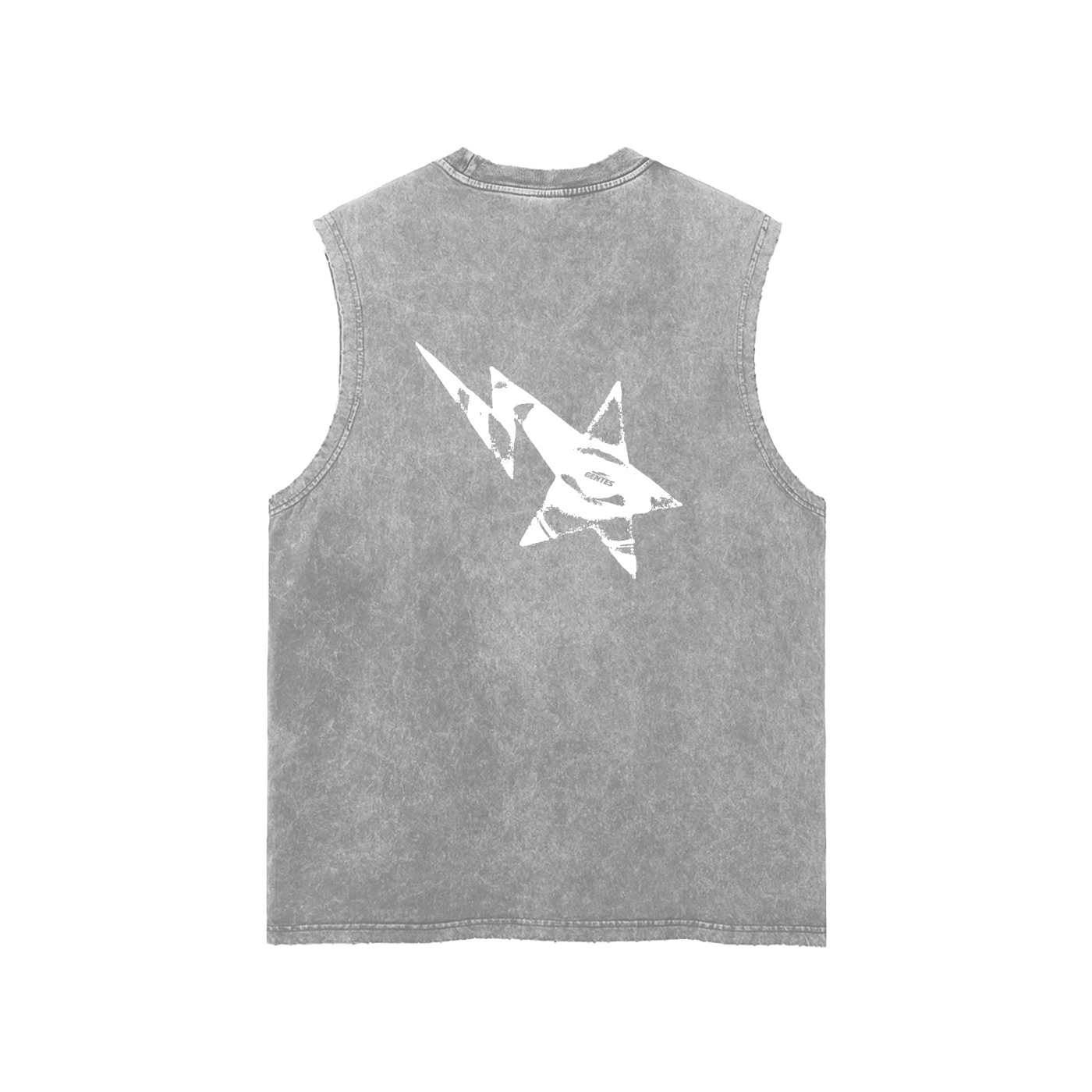 Snow Washed Frayed Hem Tank Top
